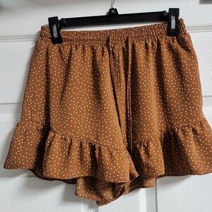 Hudson Gray - NWOT- Womens Polka Dot Ruffle Hem Skort - Size  S